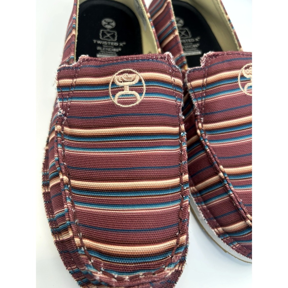 NWOT Twisted X Blends Hooey Slip-On Western Core Cowgirl Stripe Size 8 1/2 - Picture 4 of 11
